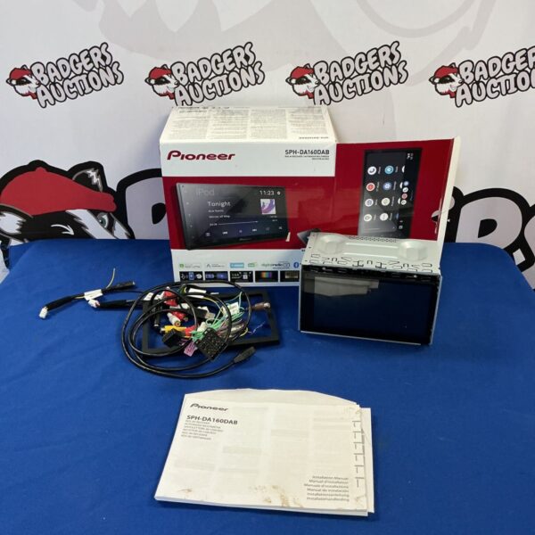 Pioneer SPH-DA160DAB car stereo receiver front view.