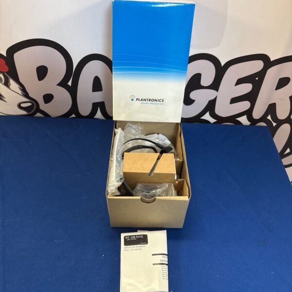 Plantronics CS60 wireless headset in original packaging.