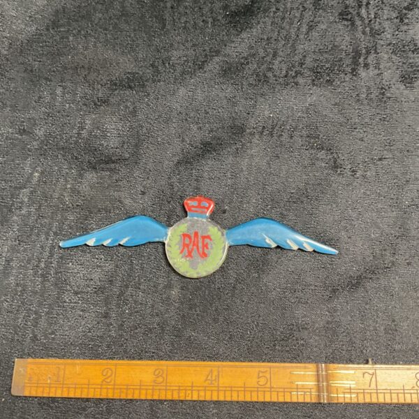Blue RAF wings, a collectible piece of aviation memorabilia.