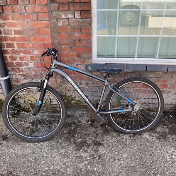 Grey Rockrider CGF 27.5” mountain bike for sale.