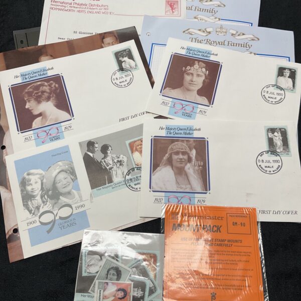 Vintage Royal Family First Day Covers by Harry Allen, collectible stamps.