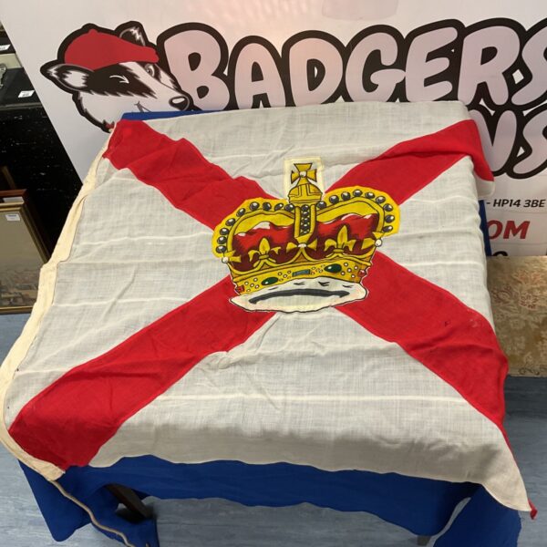 Vintage Royal Mail Steam Packet Company house flag, nautical maritime history.