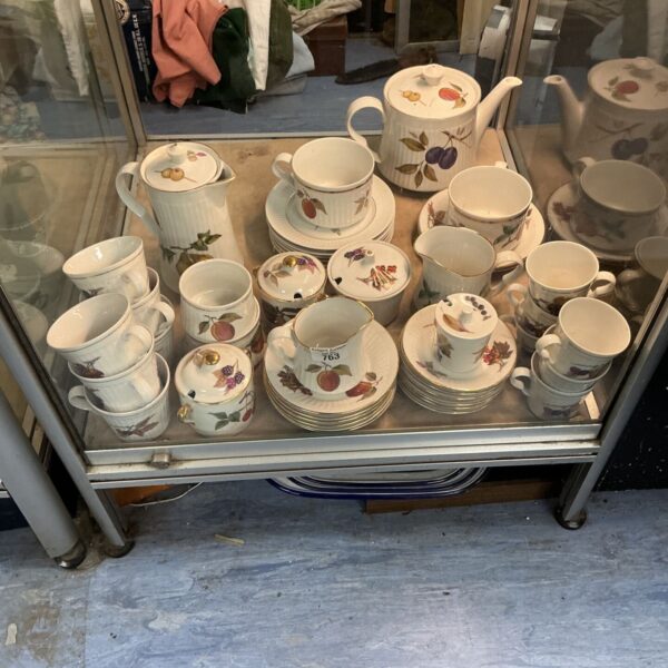 Royal Worcester tea and coffee service set with floral patterns.