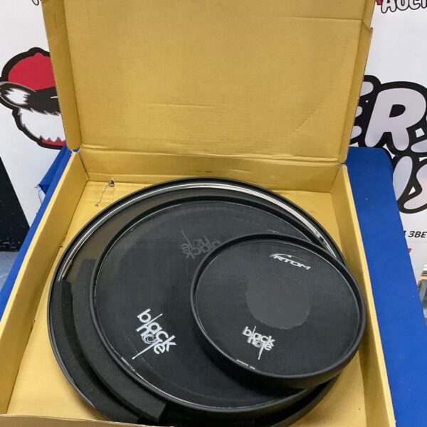 RTOM Black Hole drum covers in original packaging.
