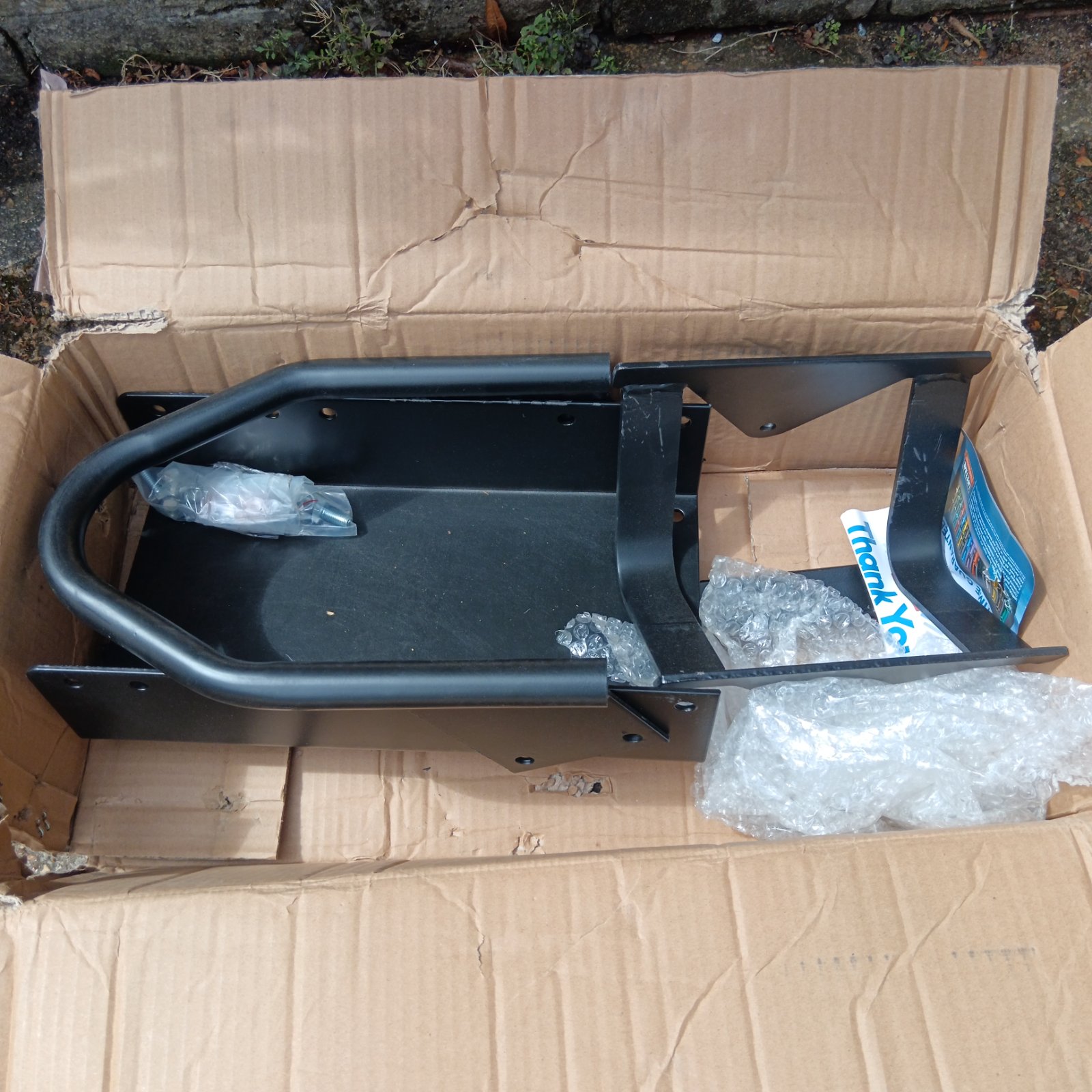 Sealey motorcycle rear wheel chock in used condition.