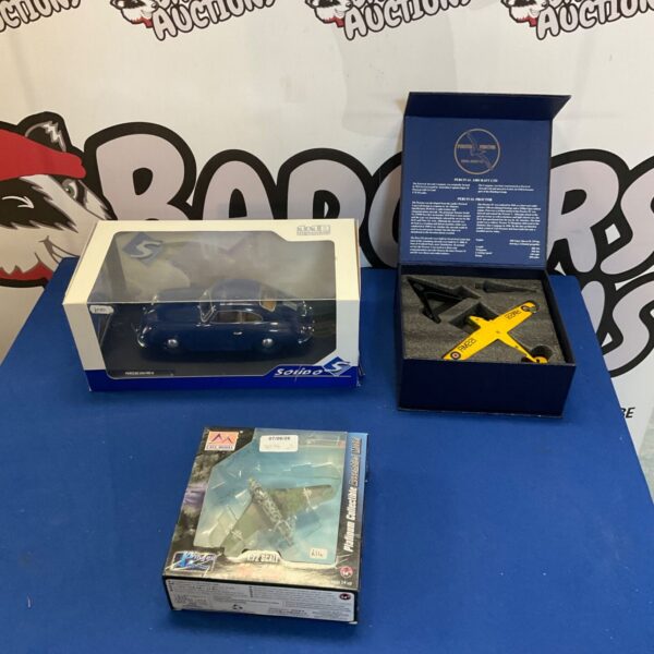 Solido Porsche 356 diecast model with aircraft models in a lot.