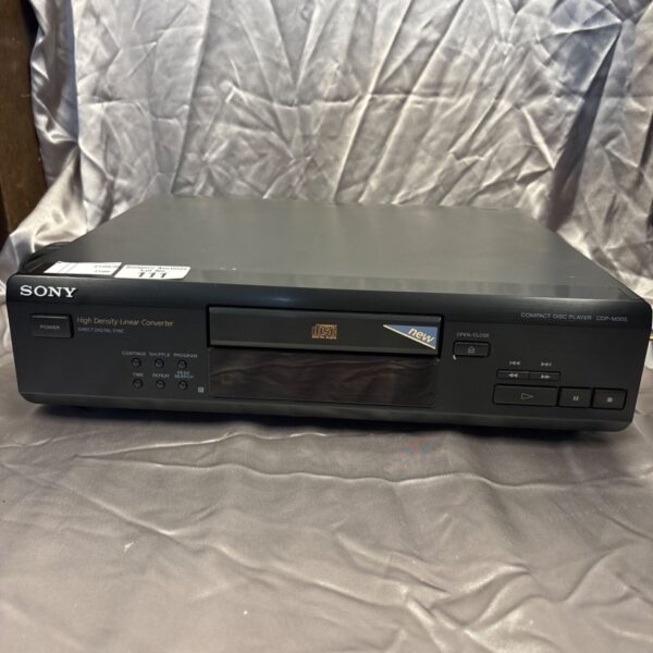 Vintage Sony CDP-M305 compact disc player, front view.