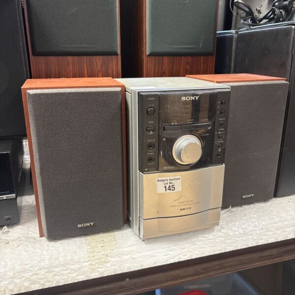 Sony CMT-EH10 micro hi-fi system front view.