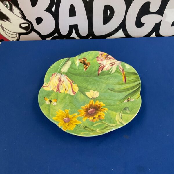 Vintage Spode Floral Heaven plate with floral design and butterfly.