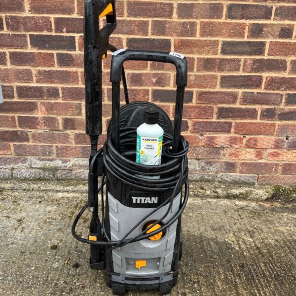 Titan pressure washer for garden and patio cleaning.