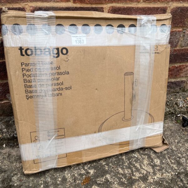 Tobago parasol base model 1363 for garden or patio use.