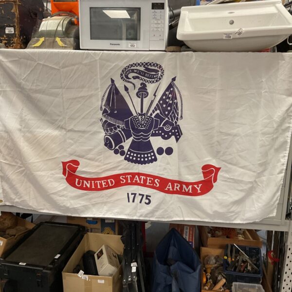 Lot of three military and England flags for collectors.