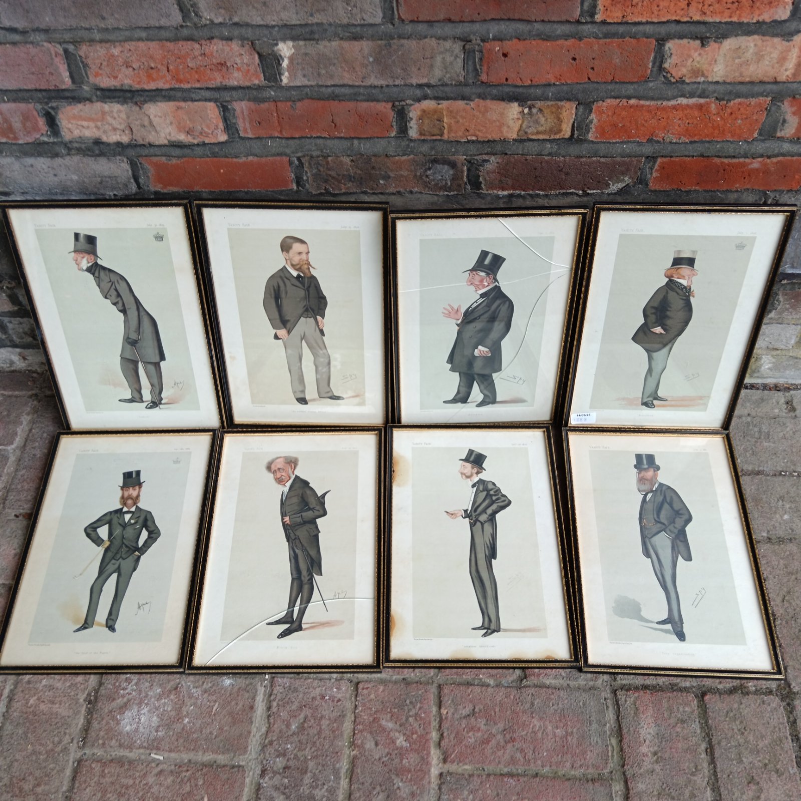 Original Vanity Fair print of a Victorian gentleman in formal attire.