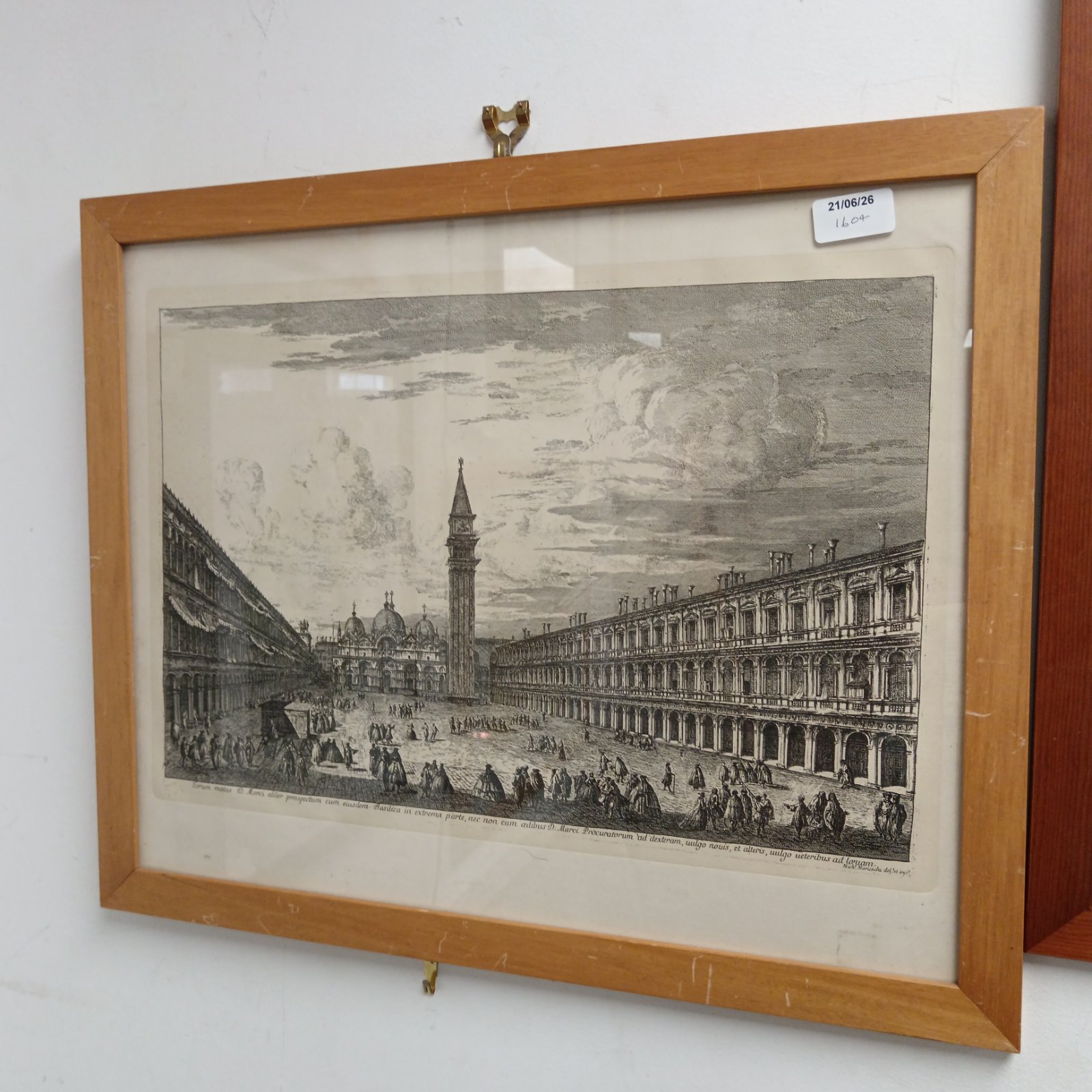 Antique engraving of St. Peter's Square, Vatican City by Mich marieschu.
