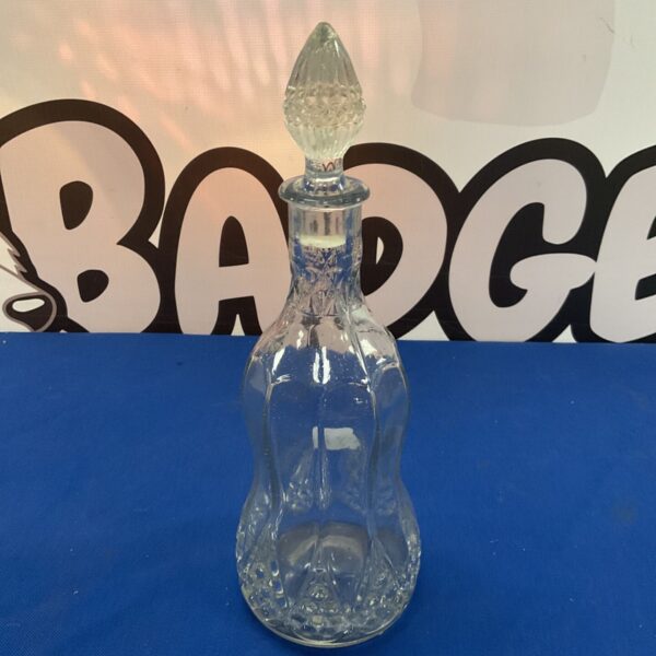 Antique Victorian decanter, a beautiful glass spirits bottle.