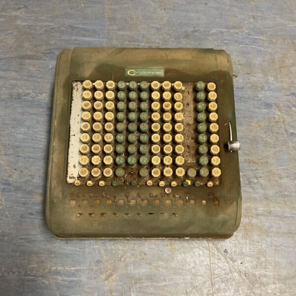 Vintage Felt & Tarrant Comptometer mechanical calculator, detailed view.