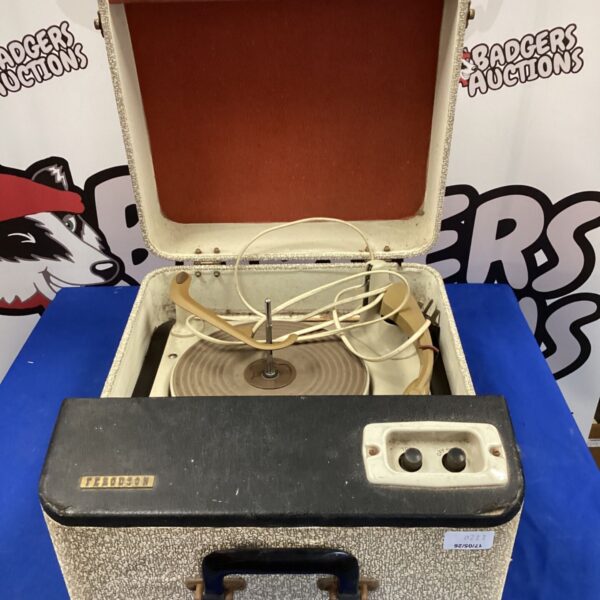 Vintage Ferguson record player in used condition.