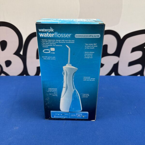 Sealed Waterpik Cordless Plus water flosser in original box.