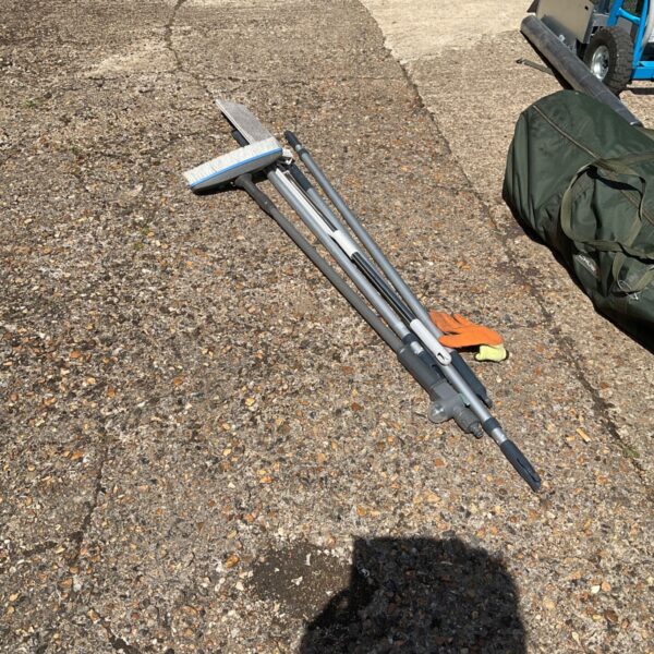 Used window cleaning lance with adjustable sections for water fed pole systems.