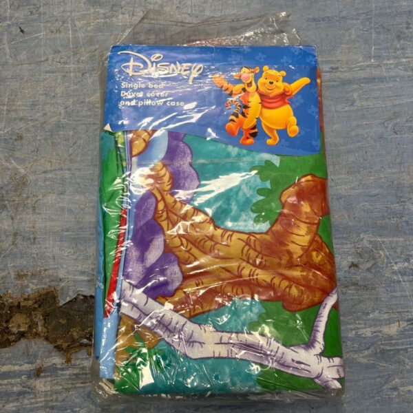 Vintage Disney Winnie the Pooh duvet cover set in original packaging.