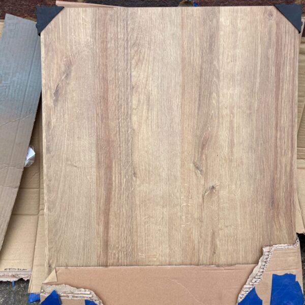 Rustic wood board, approximately 600mm long, for DIY projects.
