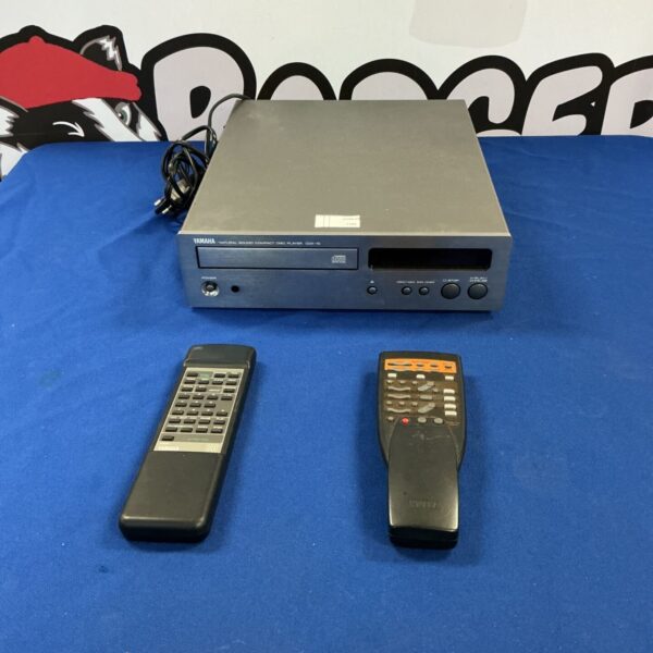 Vintage Yamaha CDX-10 CD player with remote control.