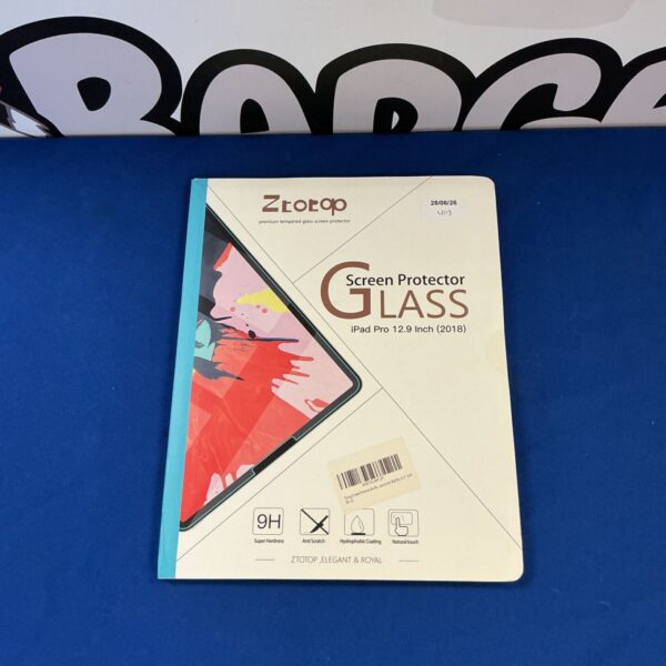 Ztotop iPad Pro 12.9 inch premium glass screen protector in packaging.