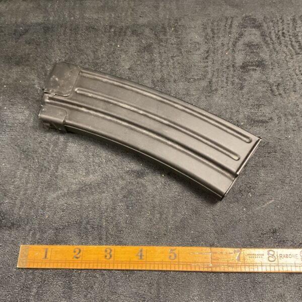 Used AK 47 magazine made of steel, 7.62x39 caliber.