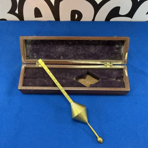 Antique brass hydrometer by Buss, Hatton Garden, London.