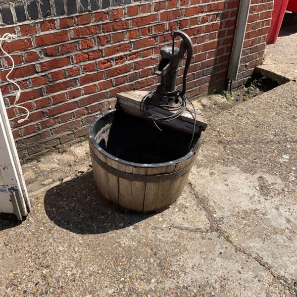 Antique wooden bucket for garden or farmhouse restoration project.