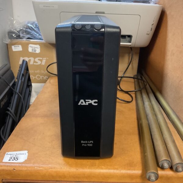 APC Back-UPS Pro 900 uninterruptible power supply unit.
