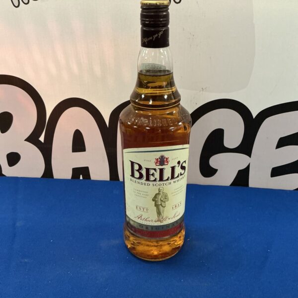 Vintage Bells Blended Scotch Whiskey bottle for collectors.