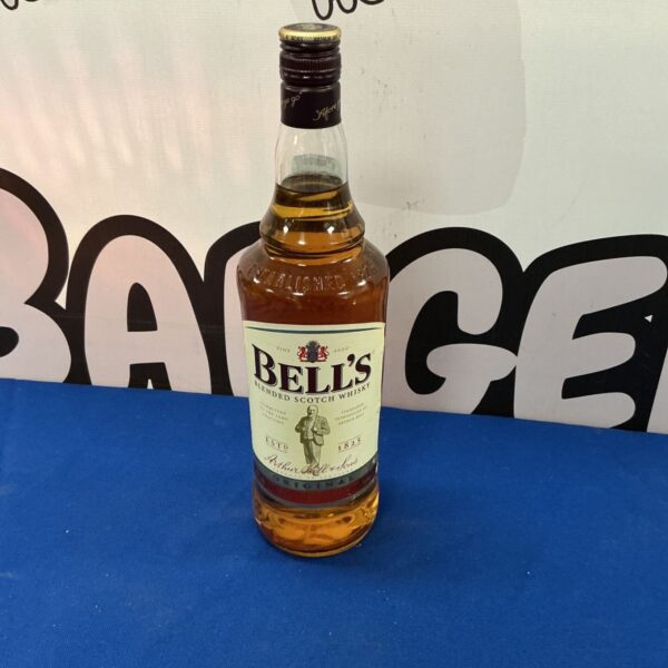 Vintage bottle of Bells Blended Scotch Whisky for collectors.