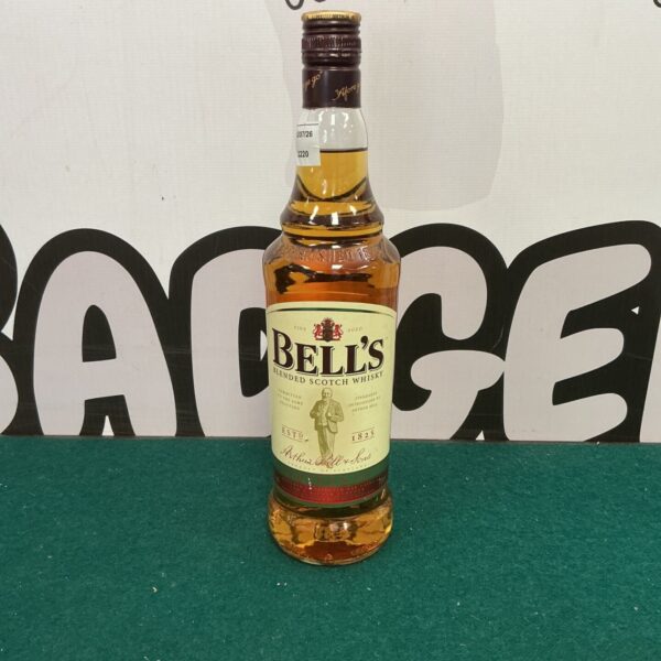 Vintage Bells Scotch Whisky bottle with classic label.