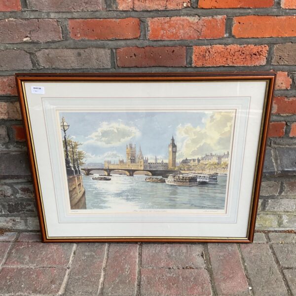 Ben Wright limited edition print of the Thames at Westminster.