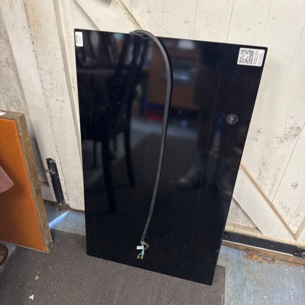 Black Bertazzoni electric hob for kitchen restoration.