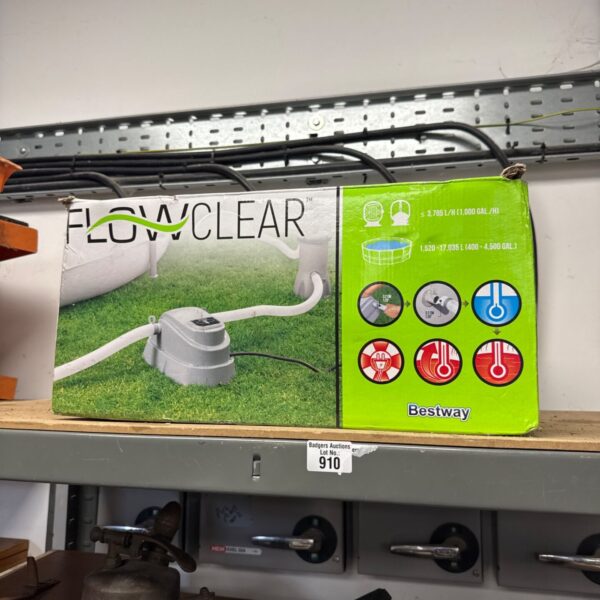 Bestway Flowclear pool heater in original packaging.