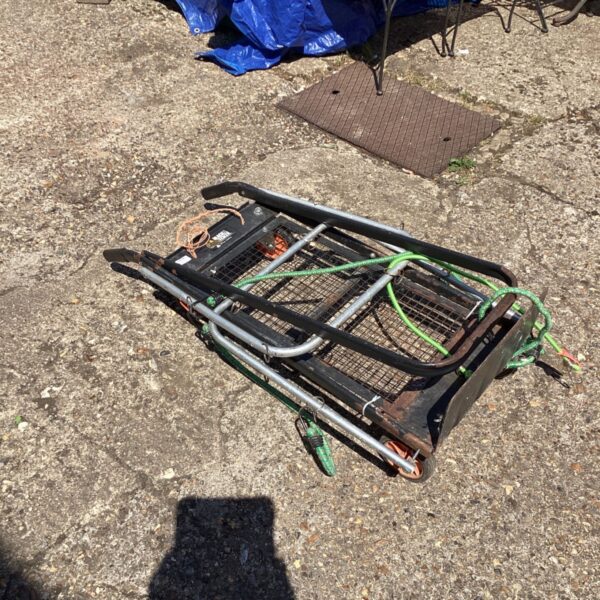 Vintage Black and Decker folding trolley for garden and utility tasks.