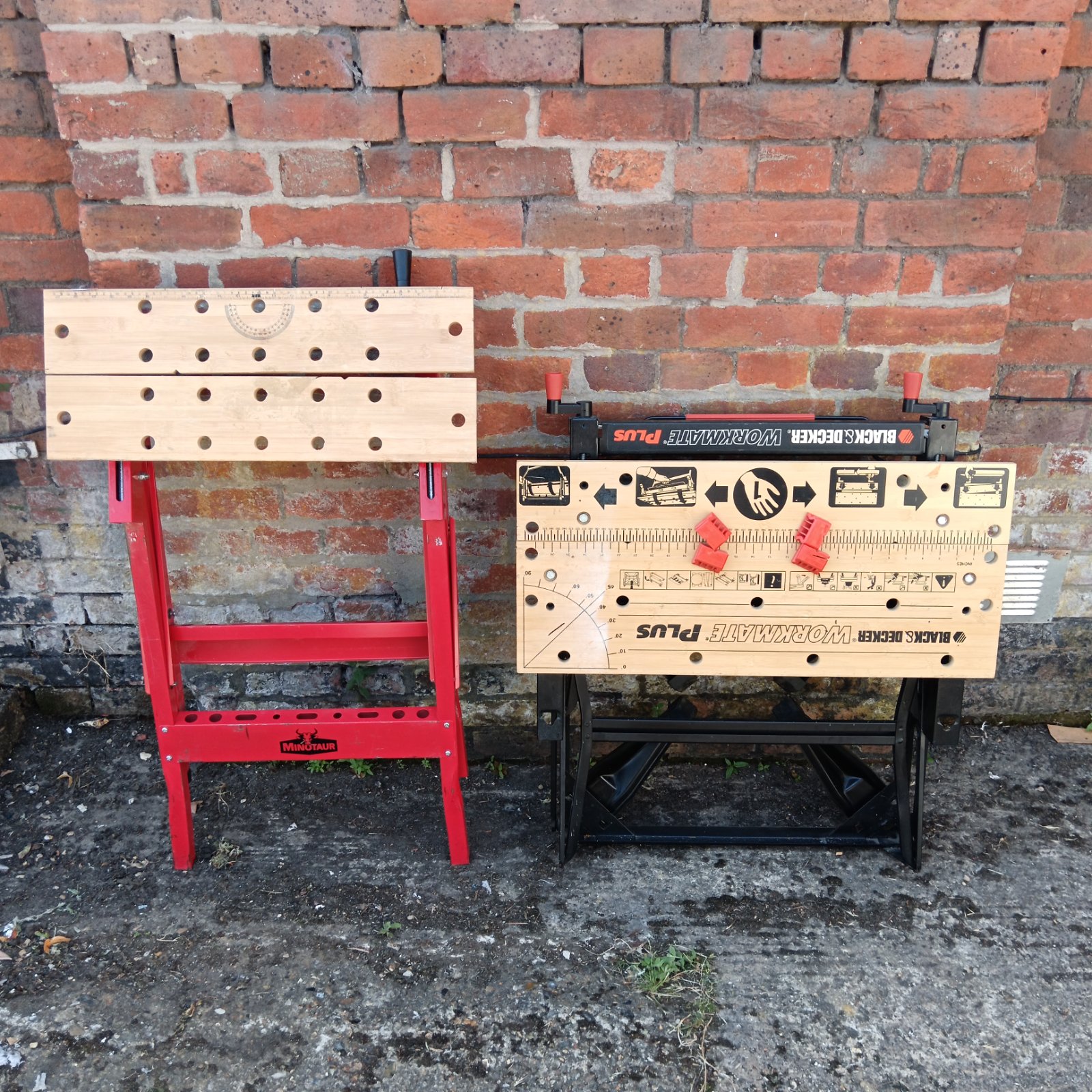 Black & Decker Workmate Plus workbench, a portable workshop tool.