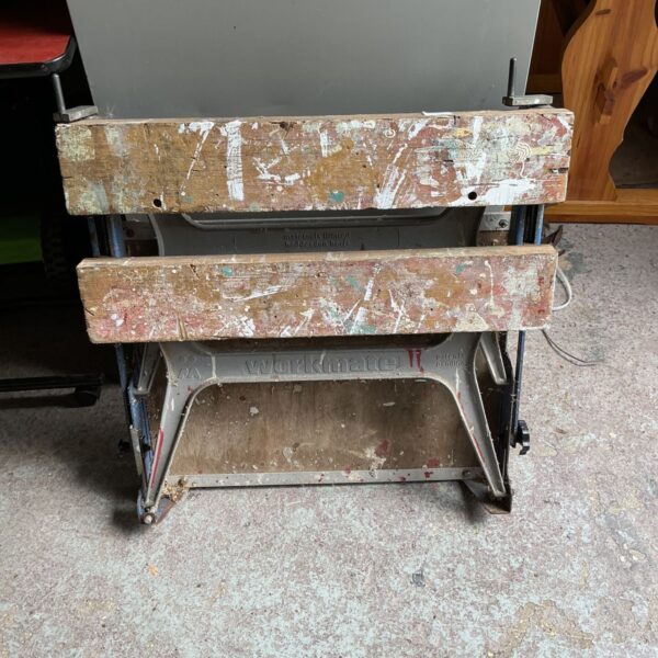 Vintage Black & Decker Workmate workbench showing signs of use.