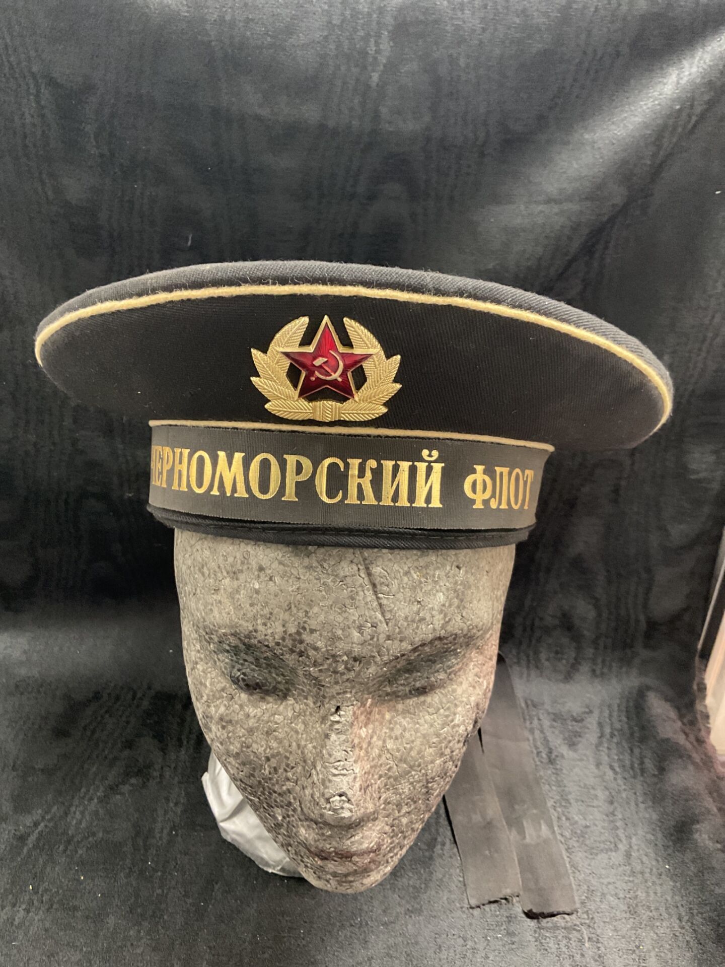 860 RusdianNavy blacksea fleet sailors hat size 78
