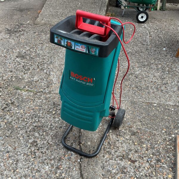 Bosch AXT Rapid 200 garden shredder for sale, used condition.