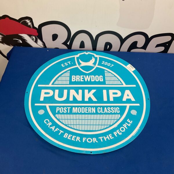 Large Brewdog Punk IPA wall plaque for beer fans.