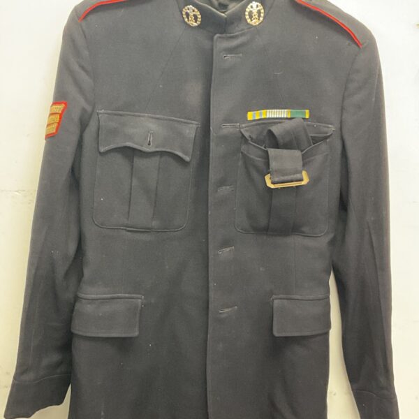 Vintage British Army No1 Dress Jacket with Middlesex Regiment badges.