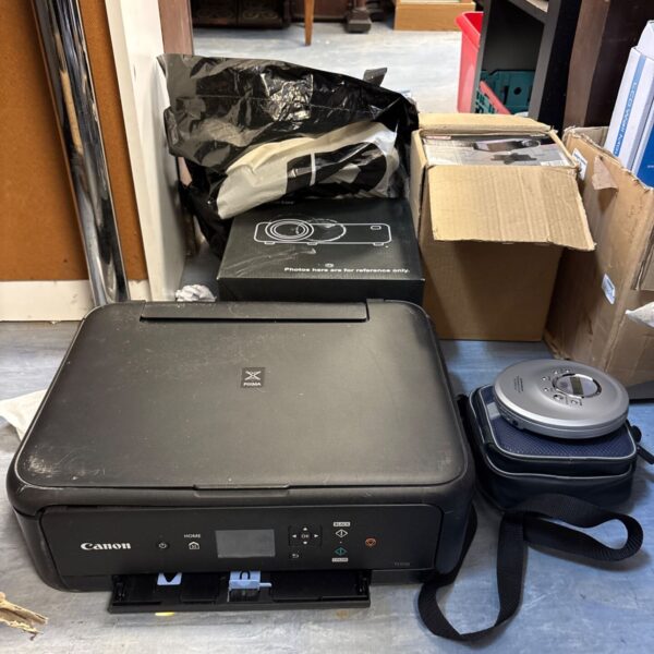 Canon printer within a mixed electrical bundle lot.