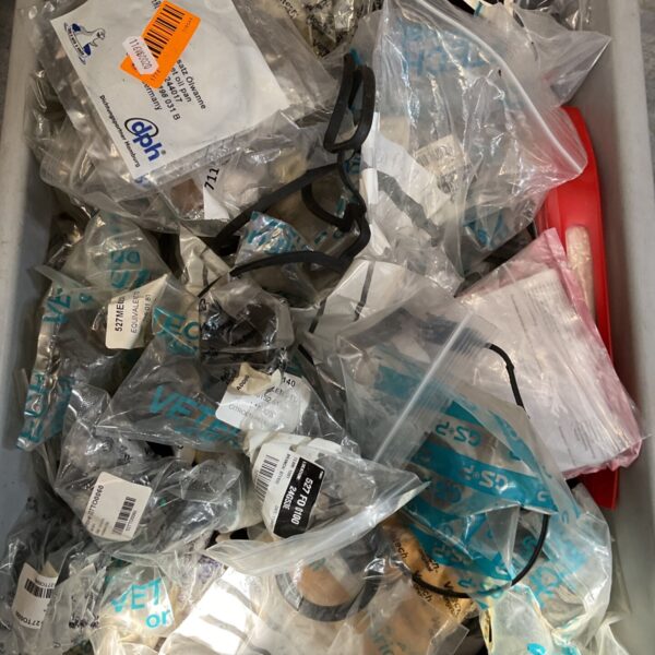 Vintage car bushings and seals lot, new old stock automotive parts.