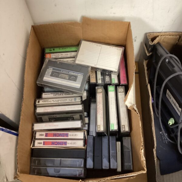 Large lot of vintage cassette tapes for collectors and music lovers.