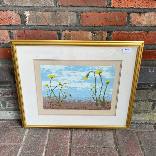 David Harding "High Summer" aquatint print, limited edition landscape artwork.
