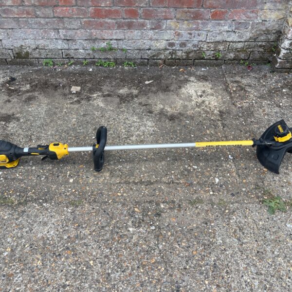 DeWalt 18V XR cordless string trimmer for garden maintenance.