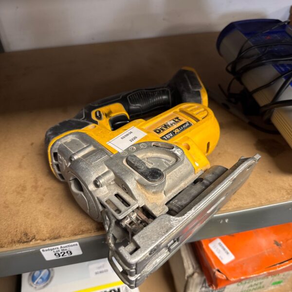 Dewalt XR cordless jigsaw body, model DC330B, for DIY projects.